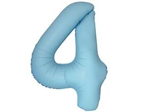 1207-6325 Ф ЦИФРА 4  40" SLIM Matte Baby Blue