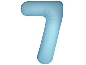 1207-6329 Ф ЦИФРА 7  40" SLIM Matte Baby Blue