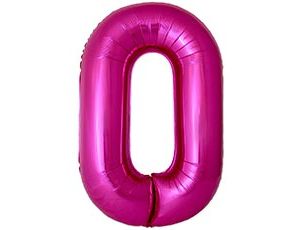 1207-6349 Ф ЦИФРА 0  40" SLIM Fuchsia