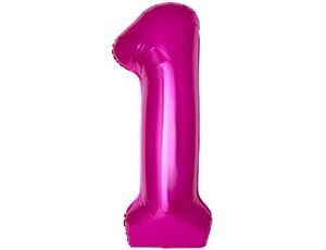 1207-6350 Ф ЦИФРА 1  40" SLIM Fuchsia