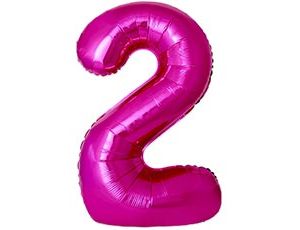 1207-6351 Ф ЦИФРА 2  40" SLIM Fuchsia