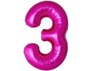 1207-6352 Ф ЦИФРА 3  40" SLIM Fuchsia