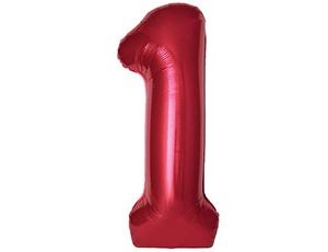 1207-6369 Ф ЦИФРА 1  40" SLIM Red