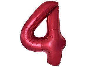 1207-6372 Ф ЦИФРА 4  40" SLIM Red