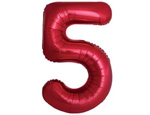 1207-6373 Ф ЦИФРА 5  40" SLIM Red
