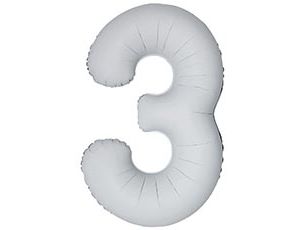 1207-6389 Ф ЦИФРА 3  40" SLIM Matte White