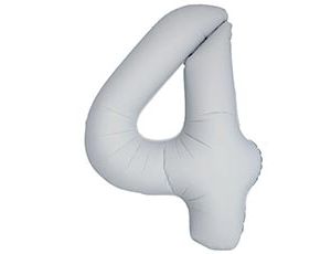 1207-6390 Ф ЦИФРА 4  40" SLIM Matte White