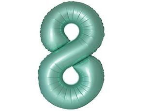 1207-6403 Ф ЦИФРА 8  40" SLIM Satin Turquoise