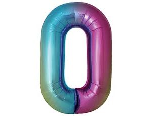 1207-6404 Ф ЦИФРА 0  40" SLIM Градиент