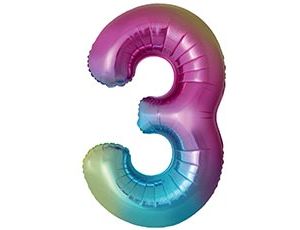 1207-6407 Ф ЦИФРА 3  40" SLIM Градиент