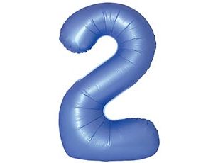 1207-6415 Ф ЦИФРА 2  40" SLIM Satin Blue Reflex