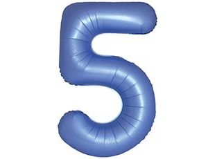 1207-6418 Ф ЦИФРА 5  40" SLIM Satin Blue Reflex