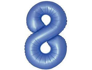 1207-6421 Ф ЦИФРА 8  40" SLIM Satin Blue Reflex