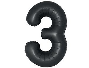 1207-6425 Ф ЦИФРА 3  40" SLIM Satin Black