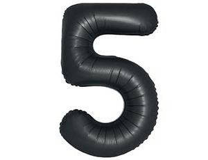 1207-6427 Ф ЦИФРА 5  40" SLIM Satin Black