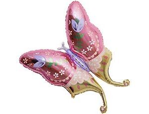 1207-6434 А ФИГУРА/P35 Бабочка с тюльпанами