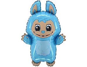 1207-6497 Г ФИГУРА Эльф плюшевая кукла голубая