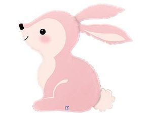 1207-6499 Б ФИГУРА Зайка розовый