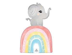 1207-6544 А ФИГУРА/P35 Слоненок Радуга сатин