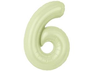 1207-6573 Р ЦИФРА 6  40" Пыльный лайм