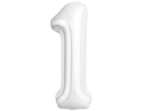 1207-6588 Р ЦИФРА 1  40" Белый блеск