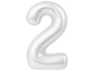 1207-6589 Р ЦИФРА 2  40" Белый блеск