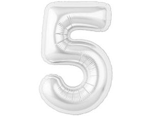 1207-6592 Р ЦИФРА 5  40" Белый блеск