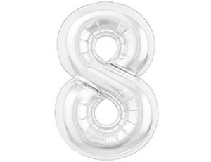 1207-6595 Р ЦИФРА 8  40" Белый блеск