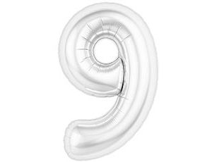 1207-6596 Р ЦИФРА 9  40" Белый блеск