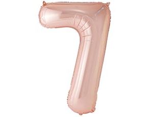 1207-6631 К ЦИФРА 7  40" Металлик Rose Gold
