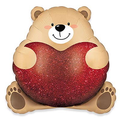 1207-6658 К ФИГУРА Мишка обнимающий сердце