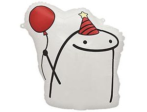 1207-6666 К ФИГУРА Человечек Мем матовый с шариком