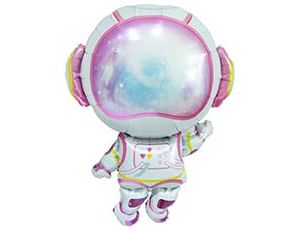 1207-6680 К ФИГУРА Космонавт розовый