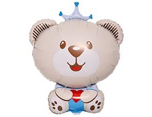 1207-6690 Р ФИГУРА Мишка принц с сердечком