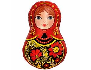 1207-6717 Р ФИГУРА Матрешка Золотая роспись