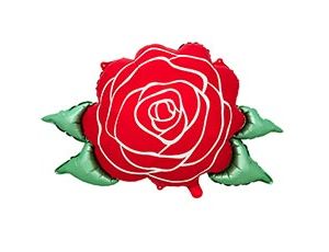 1207-6735 К ФИГУРА Цветок роза круглая красная