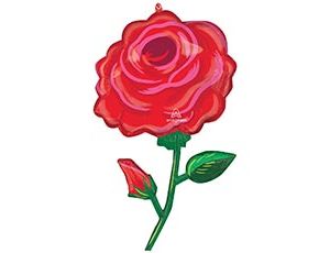 1207-6737 А ФИГУРА/P35 Роза алое сияние