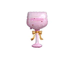 1207-6762 К ФИГУРА Бокал розовый с бантом