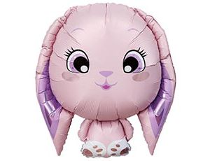 1207-6861 Р ФИГУРА Зайка розовая