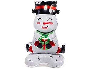1208-0745 К ФИГУРА AIR Снеговик с подарком