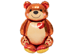 1208-0851 К ФИГУРА AIR Мишка с красным сердцем