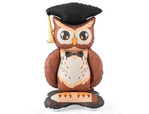 1208-1004 К ФИГУРА AIR Сова Выпускник в шапочке