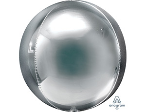 1209-0264 А 3D СФЕРА Б/РИС 21" Металлик Silver