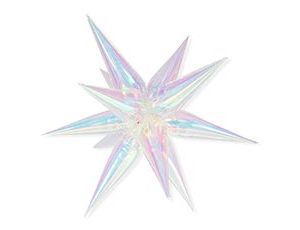 1209-0529 К 3D ЗВЕЗДА 40" Составная ПерламутрClear