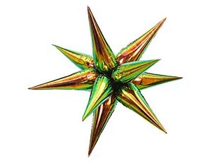 1209-0531 К 3D ЗВЕЗДА 40" Составная Перламутр Mix