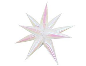 1209-0532 К 3D ЗВЕЗДА 40" Составная ПерламутрWhite