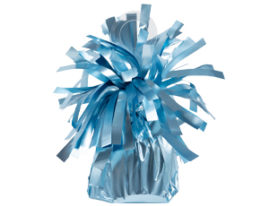 1302-1678 Грузик д/шара Конус голубой сатин 170грA