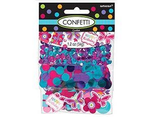 1501-3970 Конфетти HB Бабочки Цветы 3 вида 34гр/A