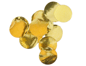 1501-4099 Конфетти Круги фольг золото 1см 20гр/G