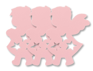 1501-4557 Фигура мягкая Ангел розовый 15см 5шт